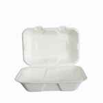 biodegradablesugarcaneclamshell1compartmenttakeawaybox9x6inch[2]24077p